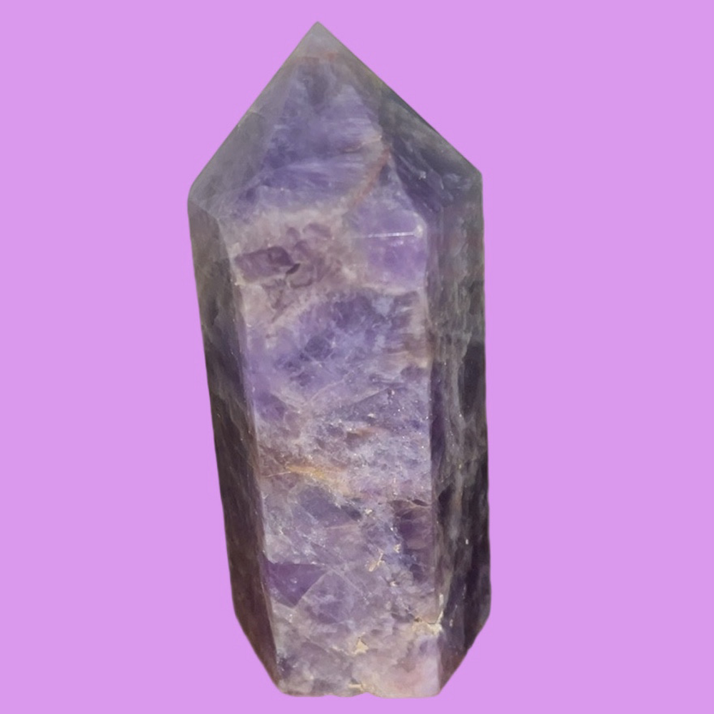 Natural Amethyst Quartz "Stress Relief" Obelisk Point ~ 363g ~NWOT